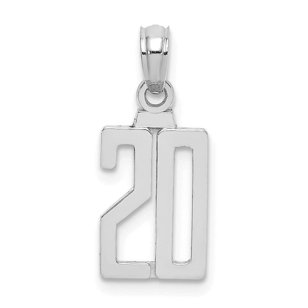 14K Gold Polished Number Initial Pendant Necklace - Elegant Personalized Jewelry for Women | Perfect Gift for Birthday, Anniversary & Graduation