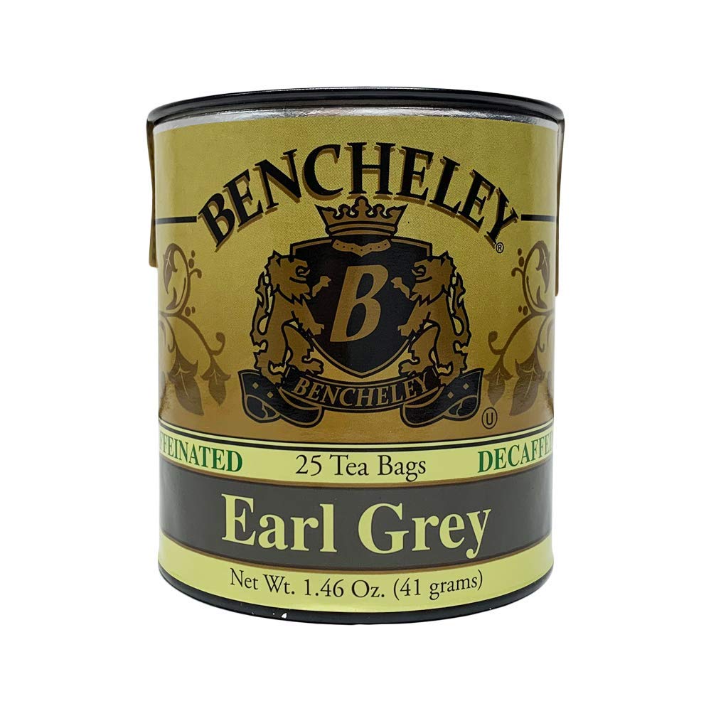 Premium Bencheley Decaffeinated Earl Grey Tea Bags - 25 Count | Loose Leaf Alternative | Perfect for Afternoon Tea, Office Breaks & Relaxation