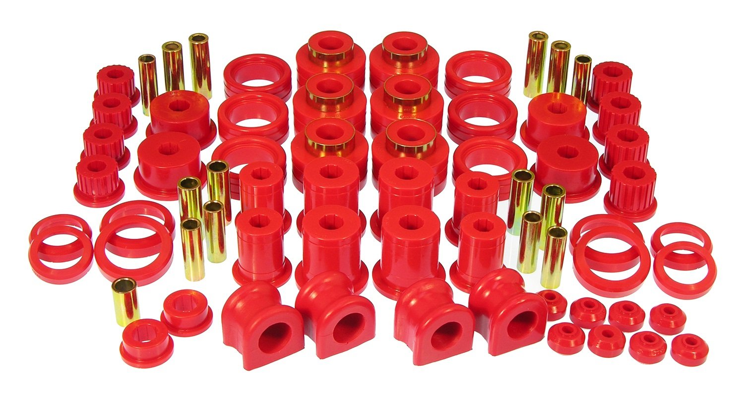 Prothane 4-2008 Red Total Suspension Bushing Kit - Complete Polyurethane Replacement Set for Smooth Ride & Enhanced Handling - Perfect for Off-Road, Racing & Performance Vehicle Upgrades