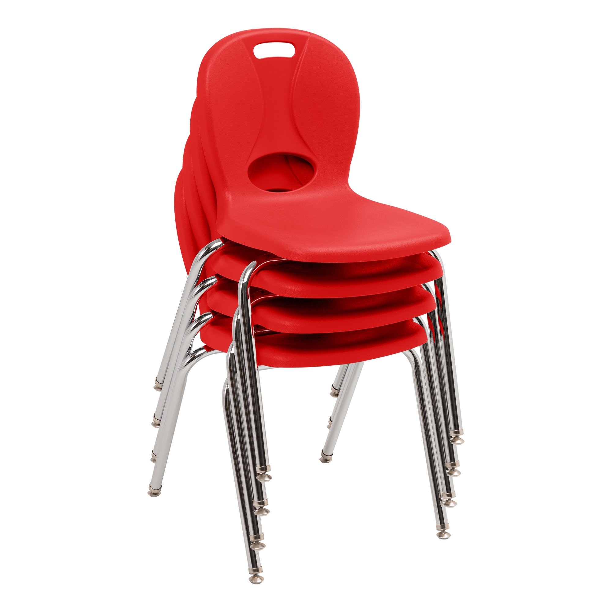 Learniture LNT-118-CSW-RD Stackable School Chairs for Classroom - 18