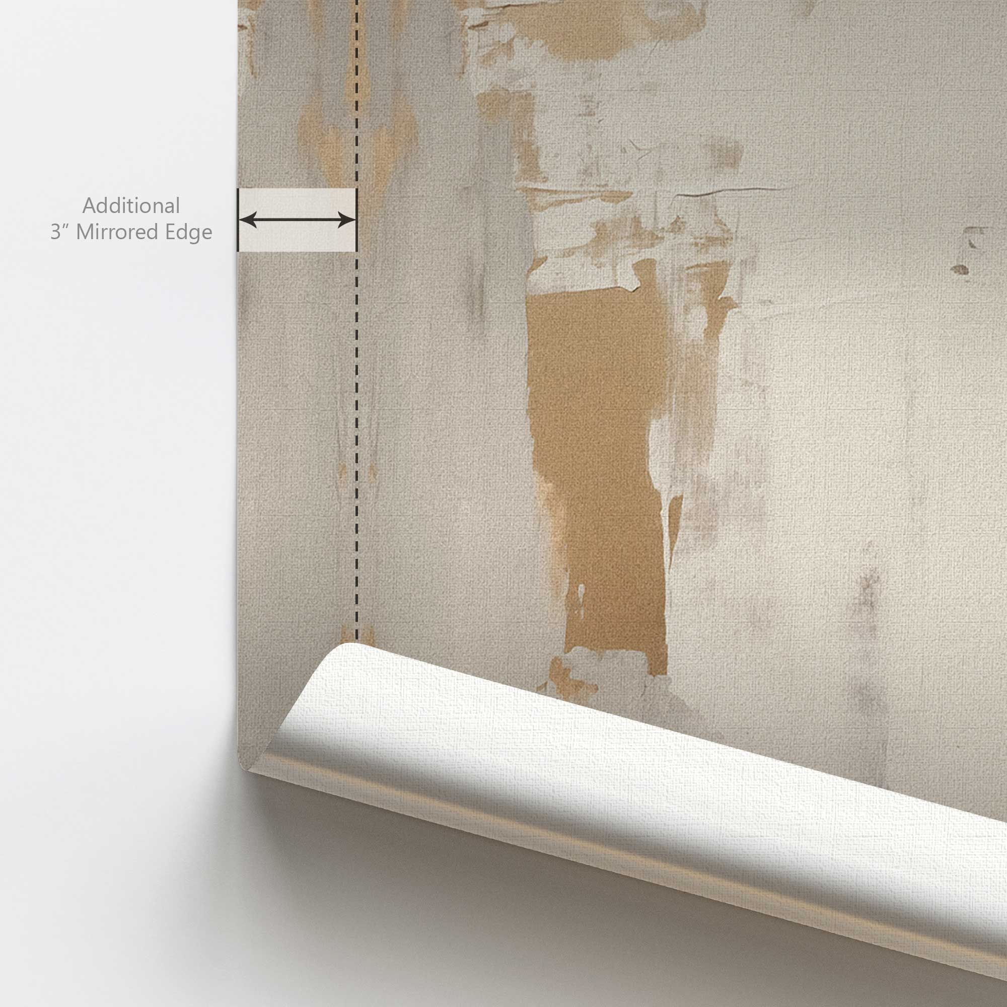 Golden Haze I Canvas Wall Art Print - Modern Abstract Painting for Living Room, Bedroom & Office Decor