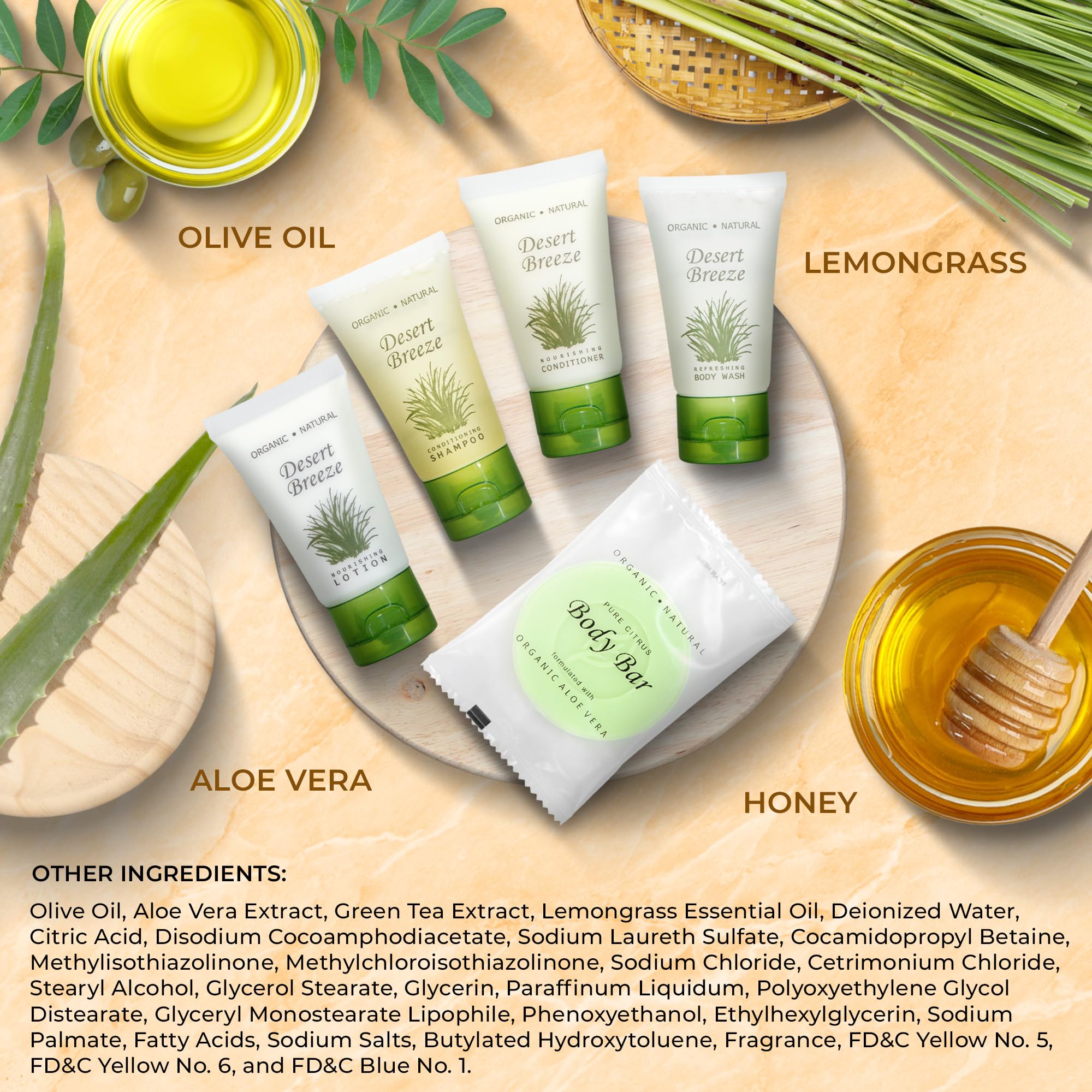 Bulk Hotel Soiletries Set - 1oz Shampoo, Conditioner, Body Wash, Lotion & Bar Soap | 14,700 Piece Full Pallet (49 Cases x 300 Units) | Perfect for Hotels, Spas, Gyms & Hospitality Businesses