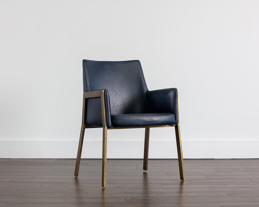 Bernadette Dining Armchair - Modern Upholstered Dining Chair with Wooden Legs for Kitchen, Dining Room & Home Decor | Comfortable & Stylish Seating Solution