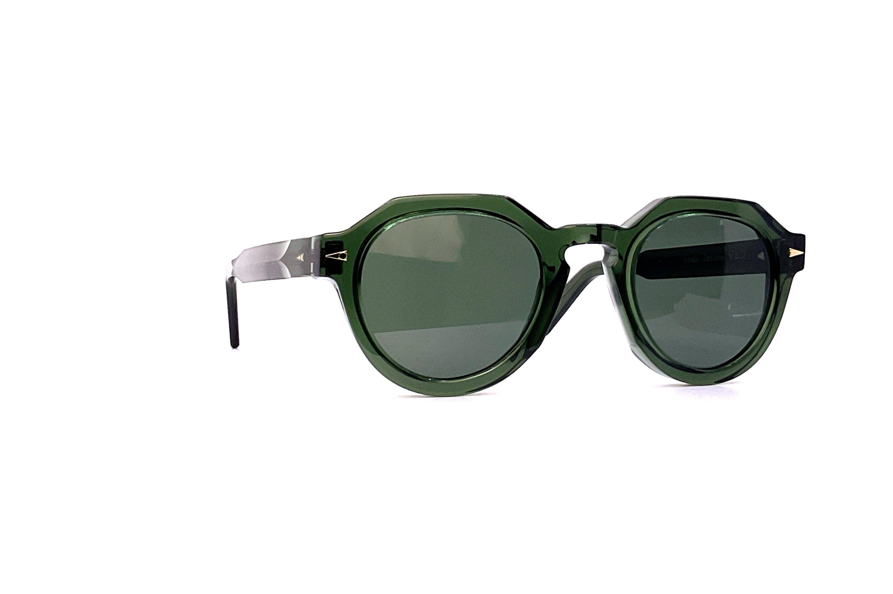Ahlem Grenelle Sunglasses - Dark Green Polarized UV Protection for Women & Men - Perfect for Driving, Travel & Outdoor Activities