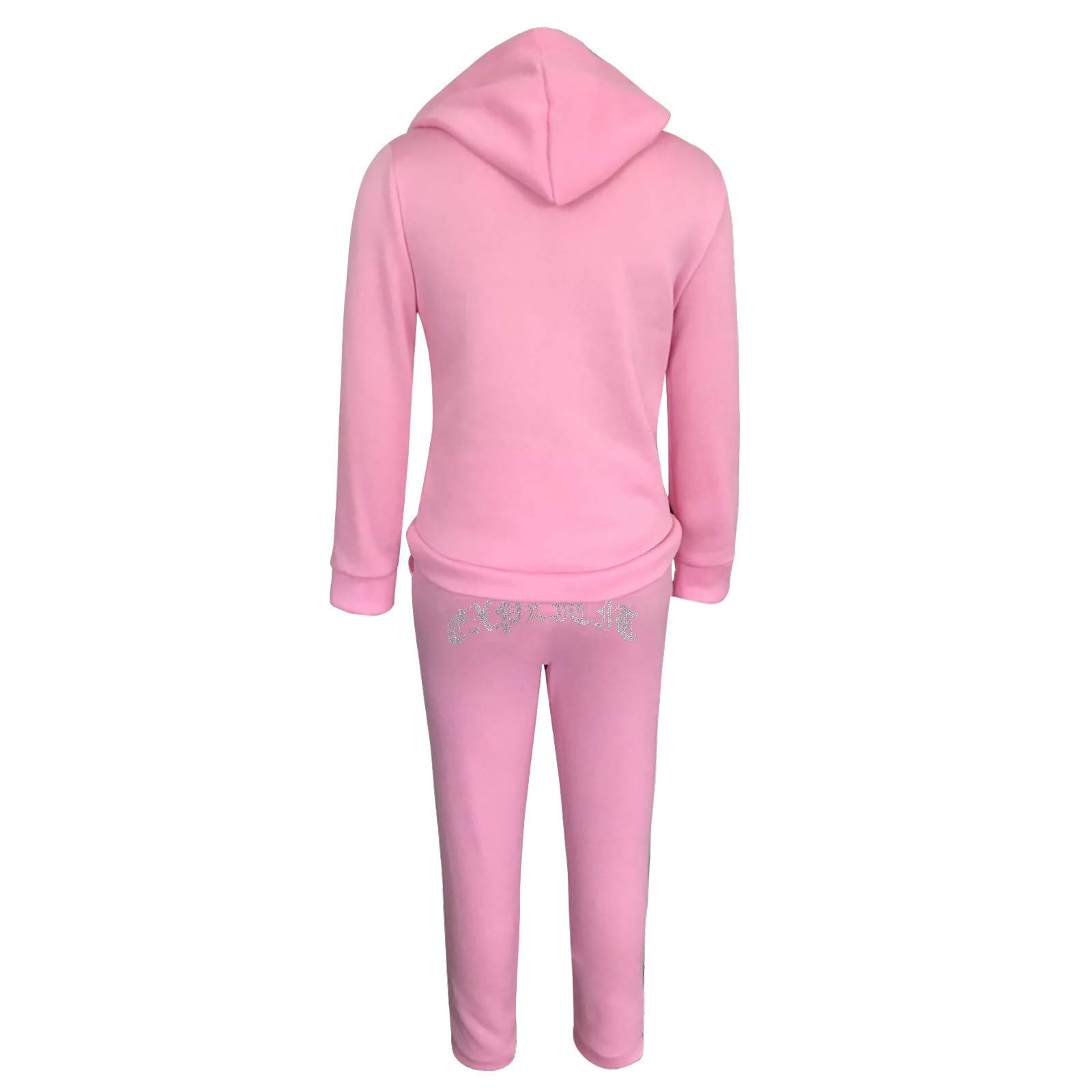 Women's Fleece Sports Suit - Long Sleeve Hoodie & Trousers Lounge Set - Cozy Winter Workout & Casual Wear for Running, Yoga, Home Relaxation