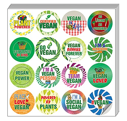 Vegan Stickers (5 Sets X 16 Designs)