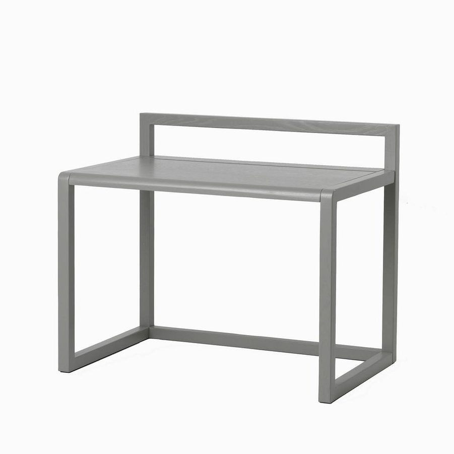 FERM LIVING Little Architect Kids Desk - Grey Wooden Study Table for Children | Perfect for Homework, Drawing & Creative Play in Bedroom or Playroom