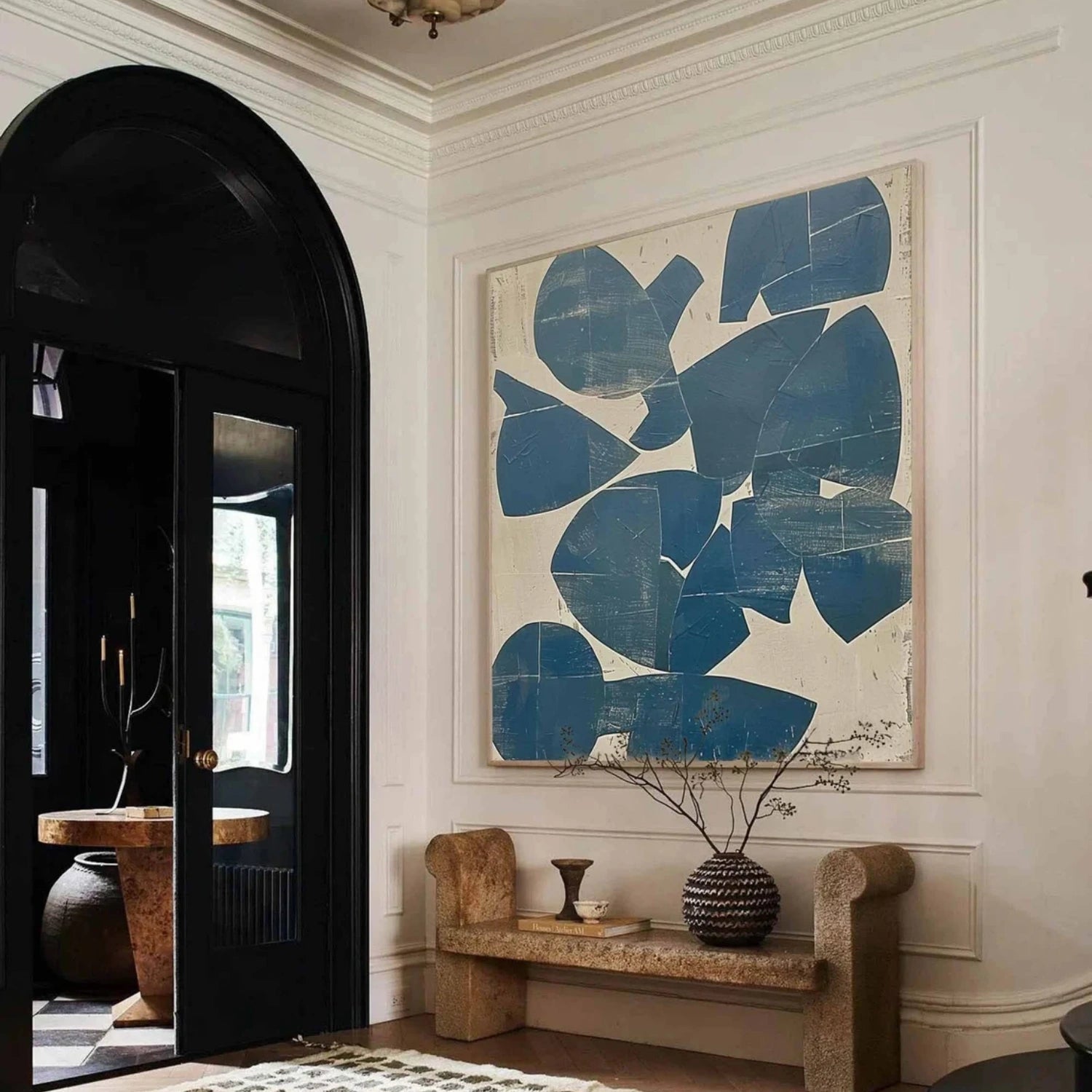 Abstract Painting #AB 335 - Modern Wall Art for Living Room, Bedroom & Office Decor - Handmade Canvas Artwork