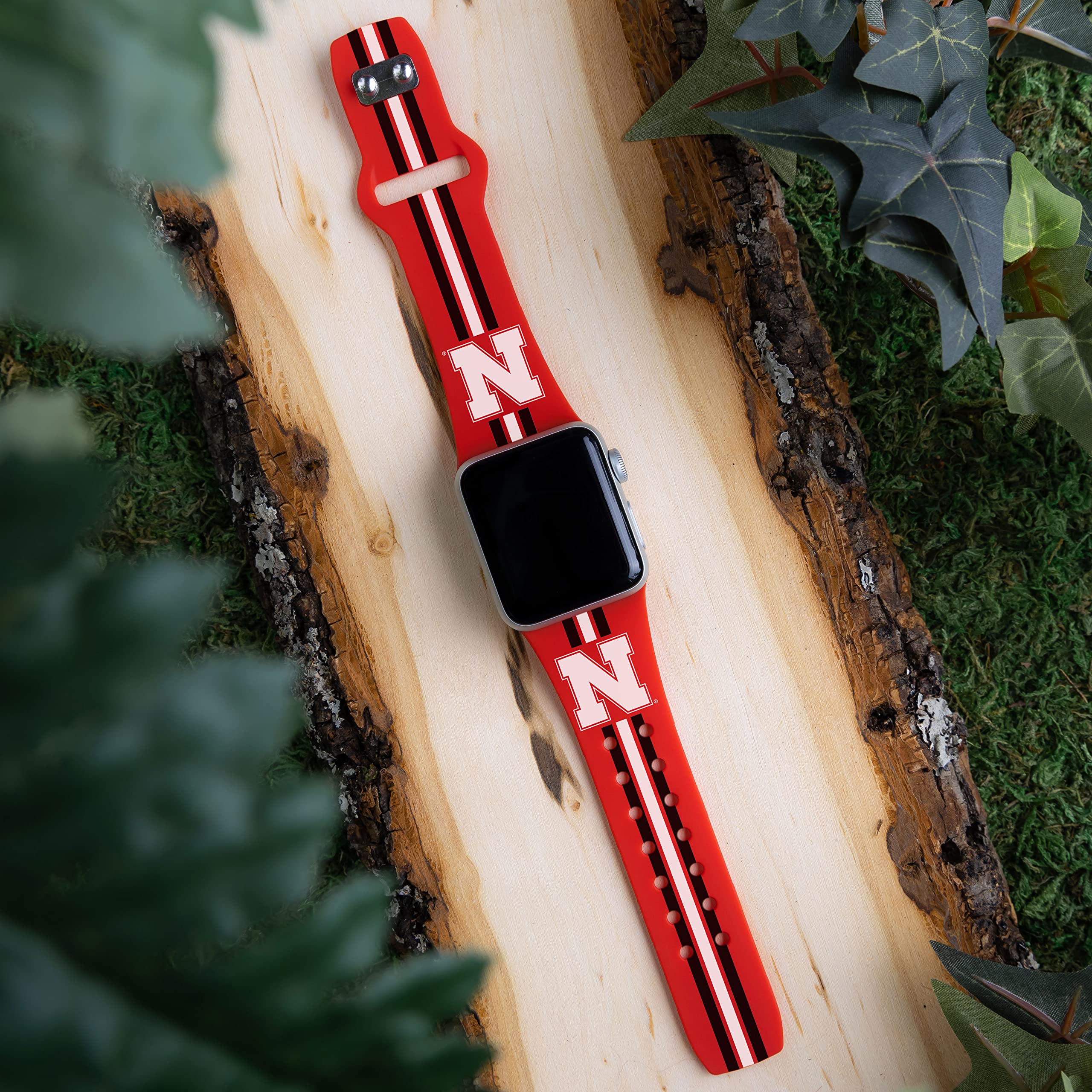 Nebraska Huskers Apple Watch Band - Premium HD Affinity Bands Compatible with All Apple Watch Models - Perfect for Game Day, Workouts & Everyday Wear