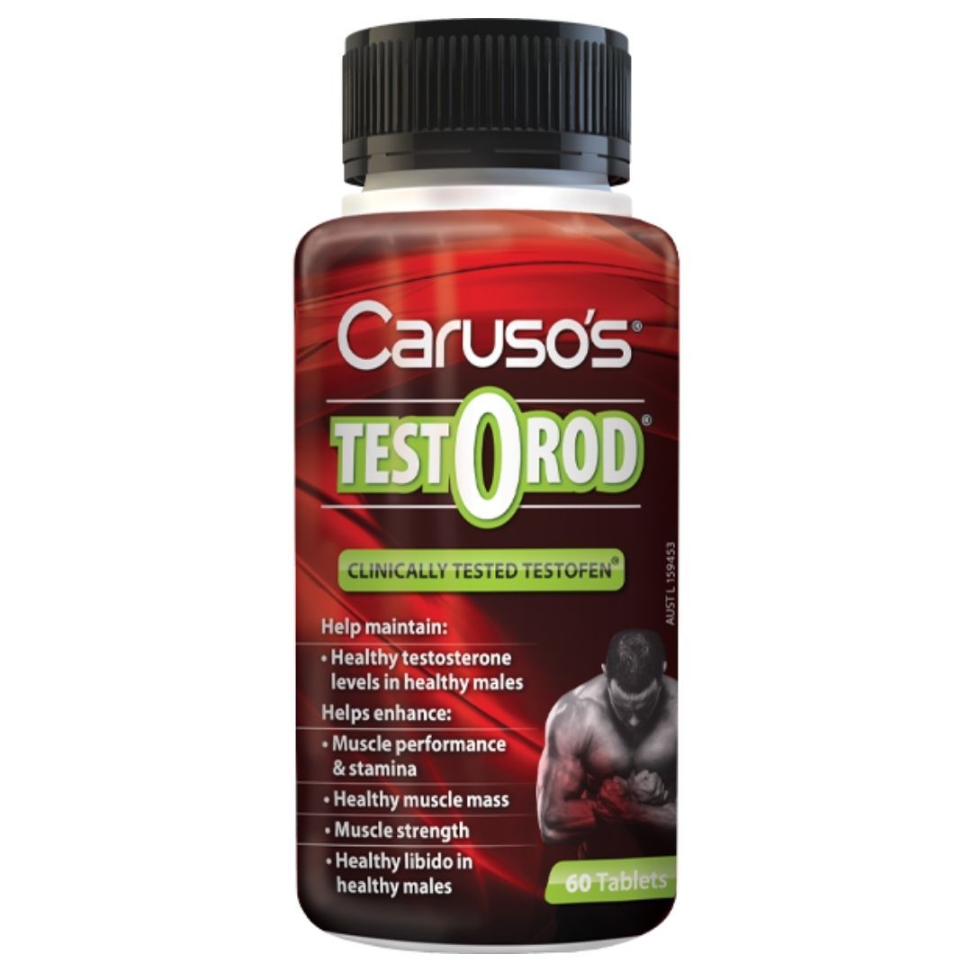 Caruso's Testorod - Premium Quality Testosterone Booster for Men | Enhance Energy, Strength & Performance | Ideal for Gym, Workout & Active Lifestyle