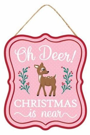 6 Pack Embossed Christmas Sign Ornaments - Holiday Home Decor for Tree, Mantel, or Gift Giving - Festive Holiday Party Decorations