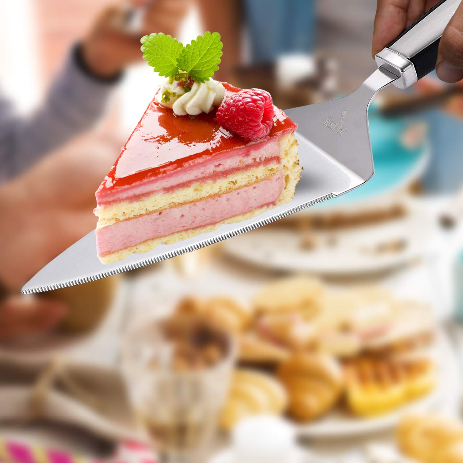 Premium Stainless Steel Cake Cutting Set - Wedding Cake Knife & Server, Pie Spatula - 2-Piece Durable Cake Cutter for Weddings, Birthdays & Special Occasions - Perfect for Cake Serving & Dessert Presentation