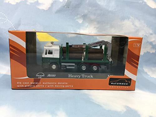 1/72 Scale JOYCITY F2000 Heavy Duty Lumber Truck Diecast Model - Collectible Construction Vehicle for Display, Gifts & Diorama Scenes
