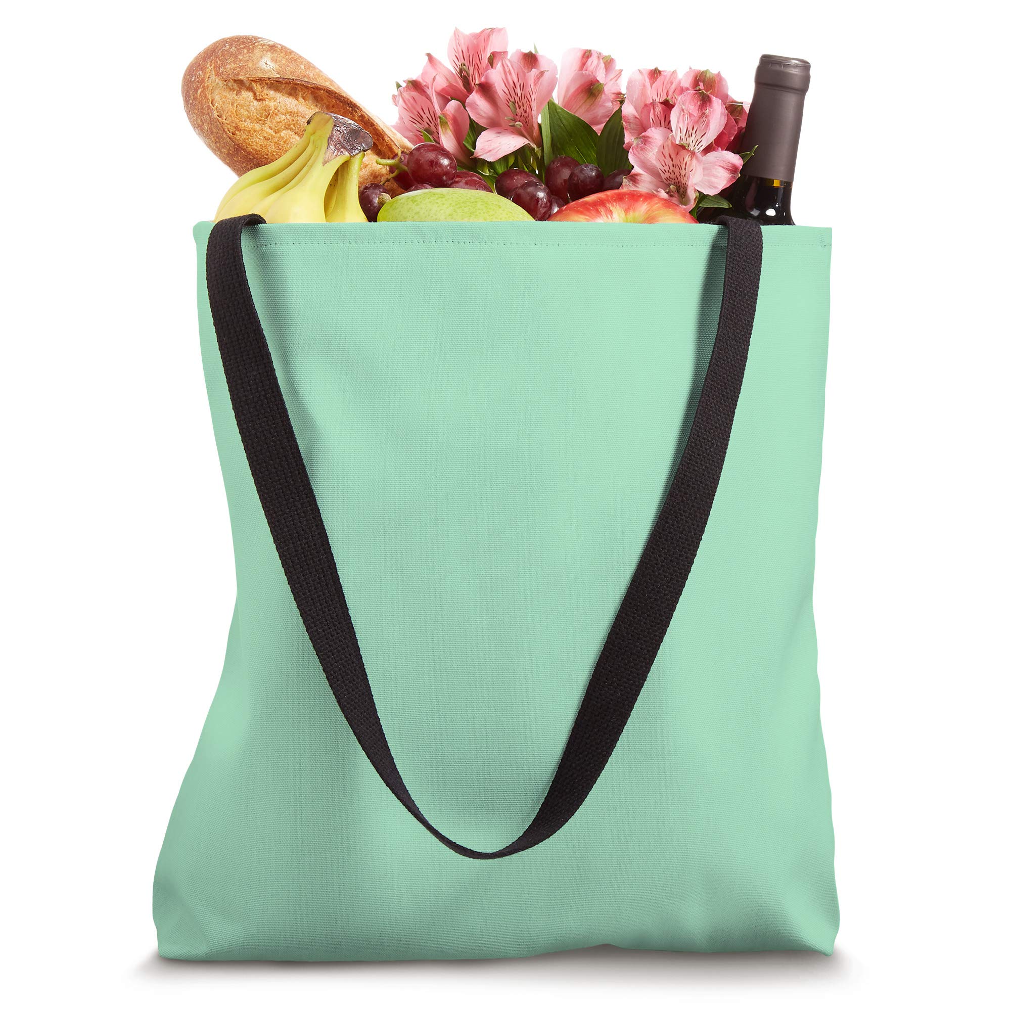 Stylish Mint Green Tote Bag for Women - Large Eco-Friendly Canvas Shopper - Perfect for Work, Beach & Grocery Shopping