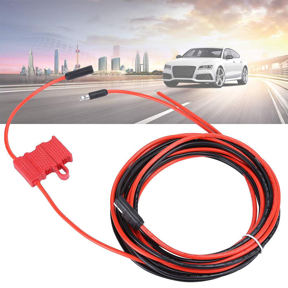 Motorola Radio Power Cable HKN4137 PM400 CM200 CM300 with Fuse - Professional Grade Replacement Part for Two-Way Radios | Ideal for Emergency Services, Security & Construction Teams