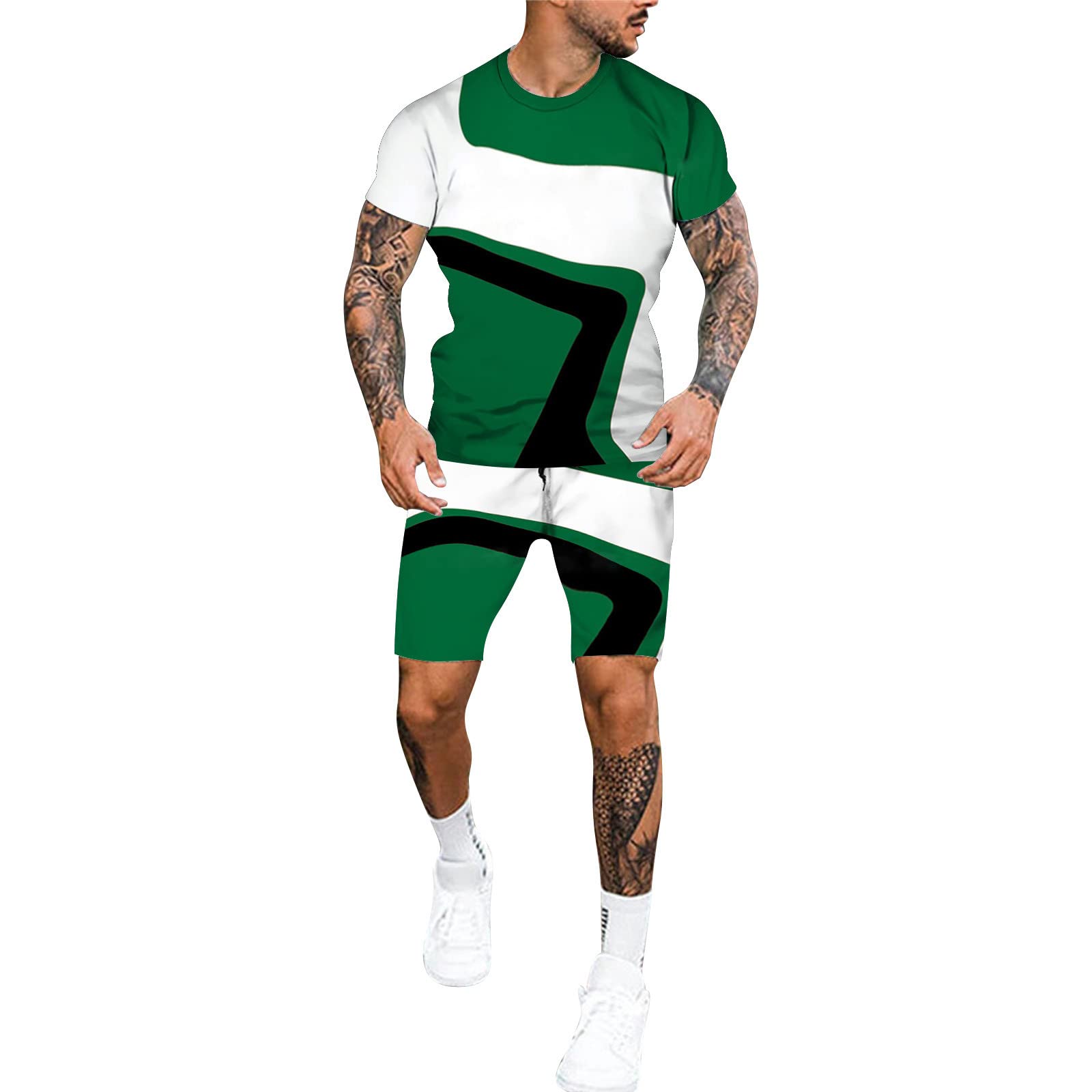 Men's Slim Fit Wool Tuxedo Suit - Tropical Hawaiian Beach Sports Shorts Set for Summer & Christmas | Fashionable Halter Neck Design for Casual & Party Wear