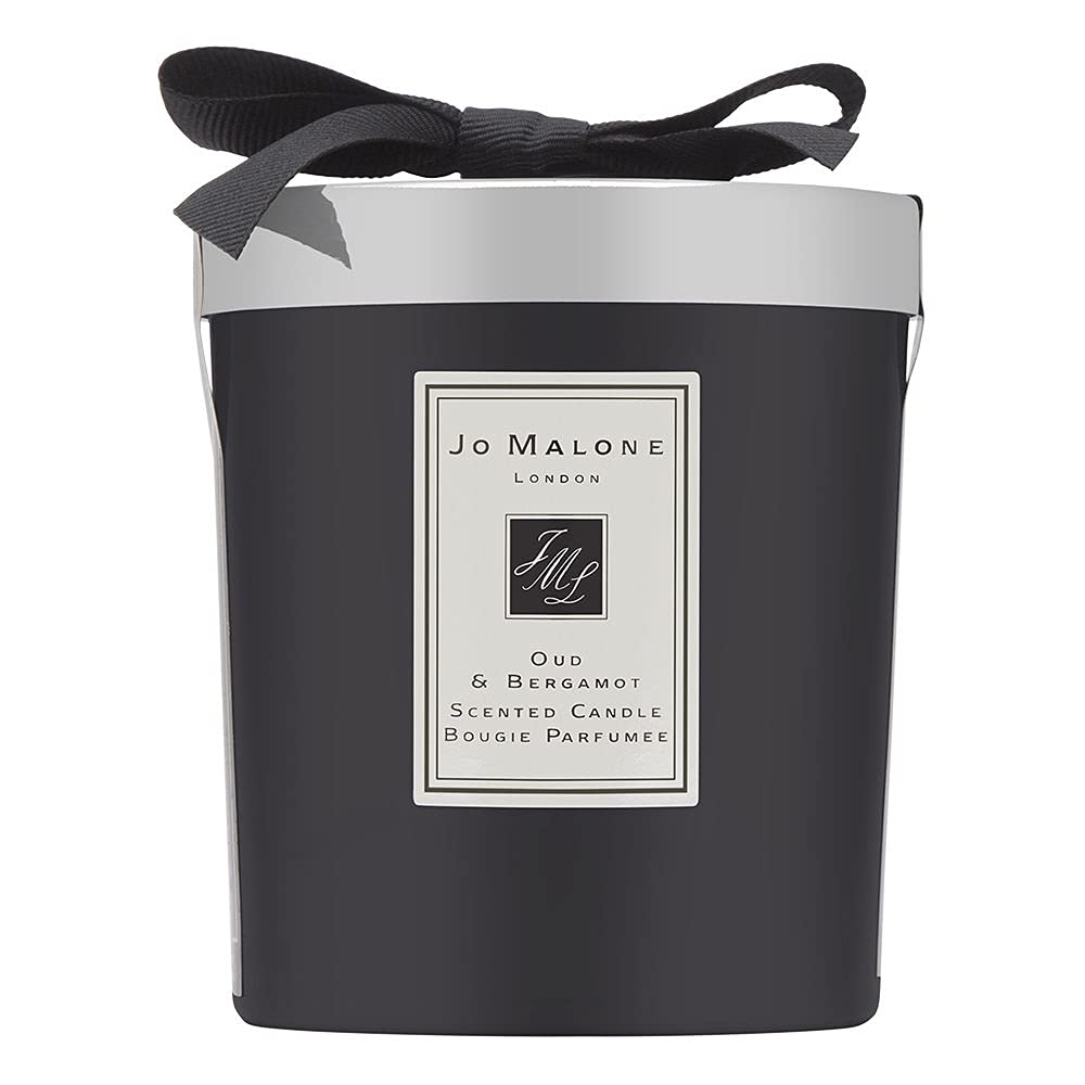 Jo Malone Oud & Bergamot Luxury Scented Candle - 200g (2.5 inch) for Home, Office & Spa Relaxation - Premium Fragrance Gift Set