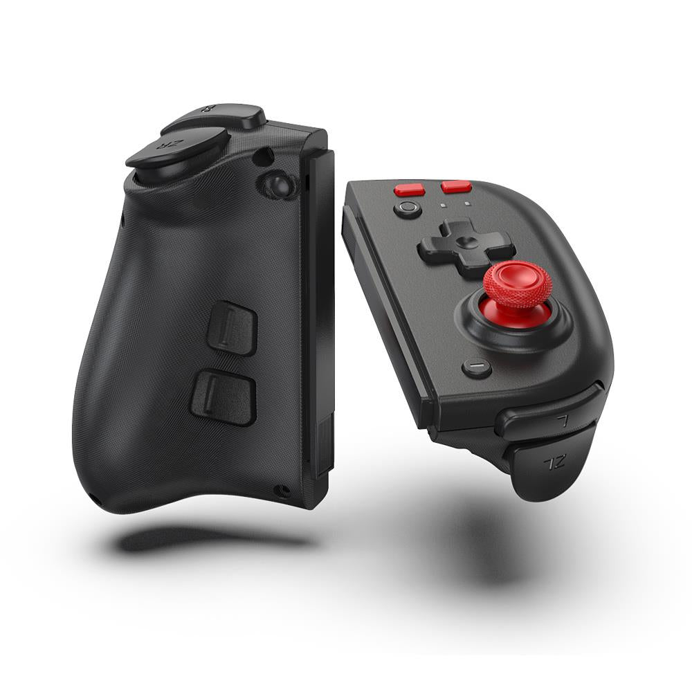 Programmable Enhanced Grip Controller Pair for Nintendo Switch - Ergonomic Design for Comfortable Gaming - Perfect for Multiplayer, Travel & Long Gaming Sessions