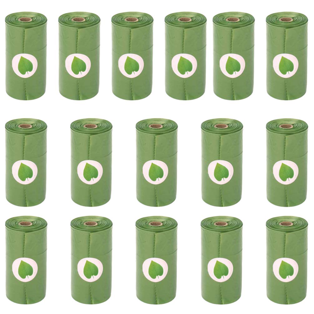 Baluue Biodegradable Dog Poop Bags - 16 Rolls Extra Thick Leak-Proof Lavender Scented Waste Bags for Dogs | Easy Tear-Off Design | Perfect for Park Walks, Backyard Cleanup & Travel Use