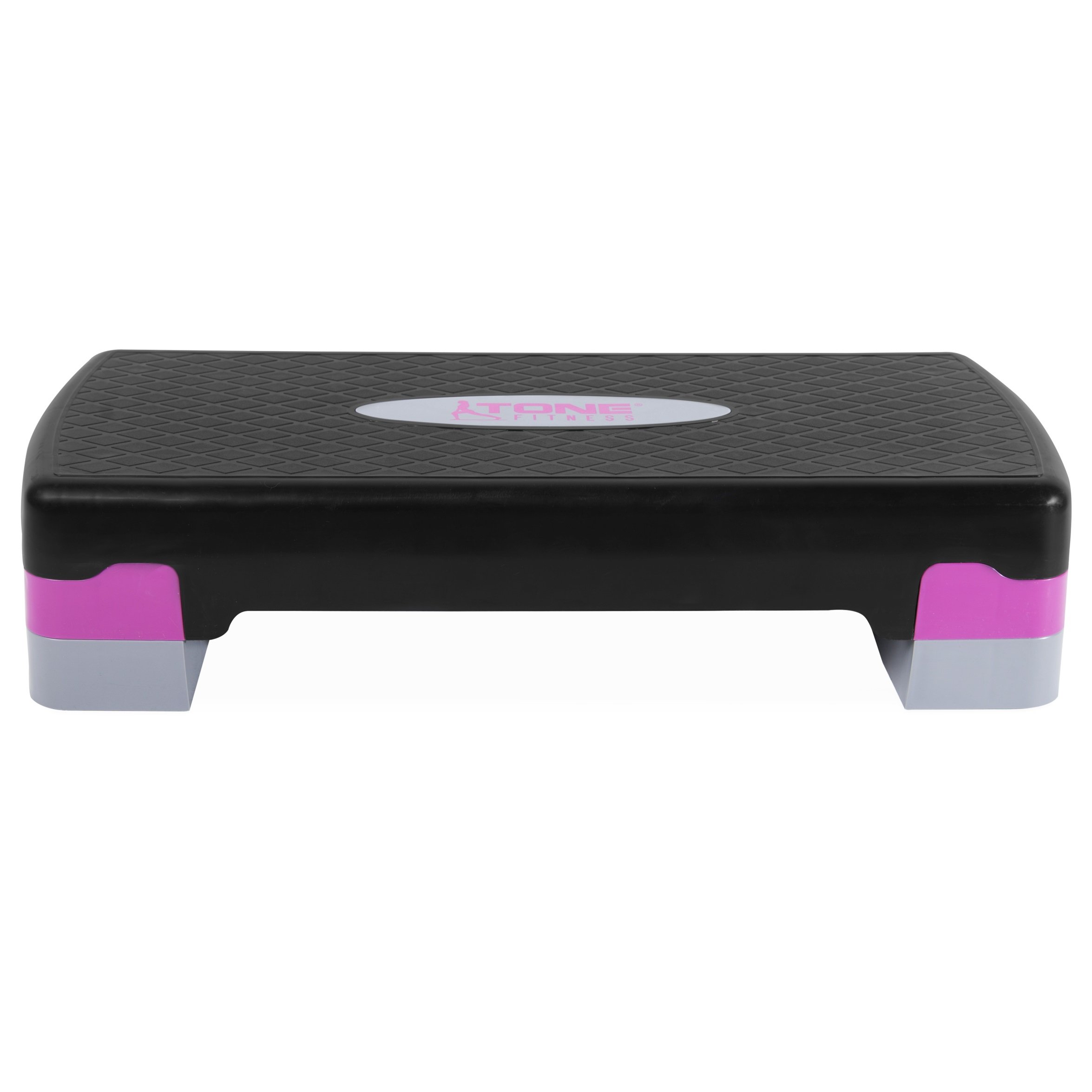 Tone Fitness Compact Aerobic Step Platform - Adjustable Exercise Stepper for Home Workouts, Cardio Training & Fitness Routines | Perfect for Step Aerobics, HIIT & Strength Training