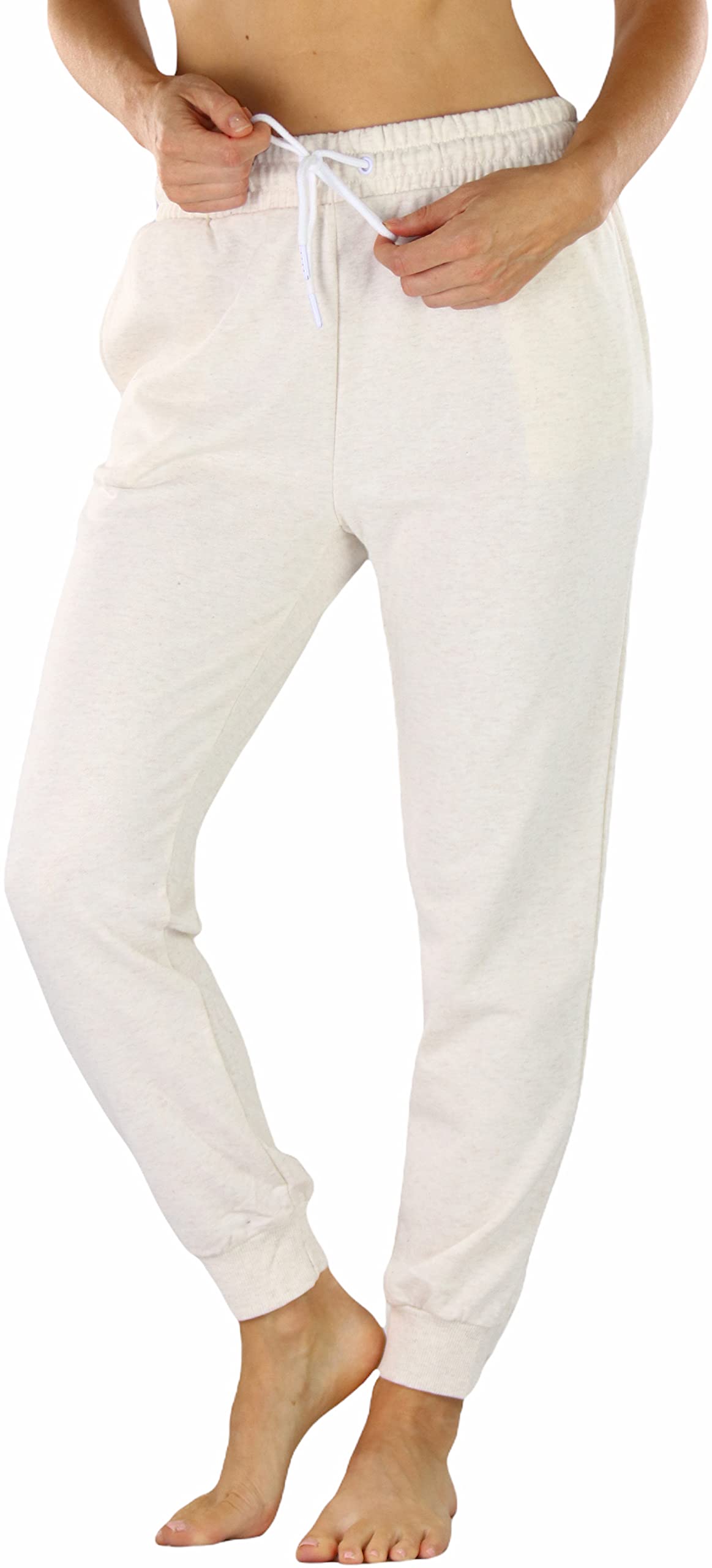 Stylish Women's French Terry Capri Jogger Pants with Drawstring Waistband - Comfortable Lounge Pants for Yoga, Running & Casual Wear