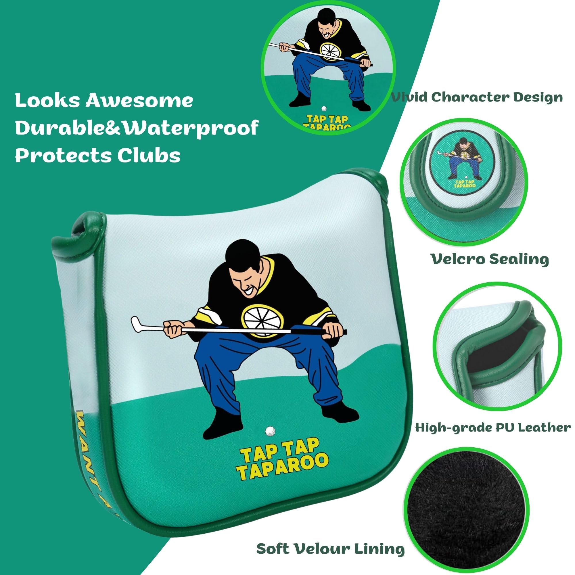 Funny Golf Putter Headcover - Unique Golf Gift for Men & Women | Durable Golf Club Cover Accessories | Perfect for Courses, Driving Ranges & Gag Gifts