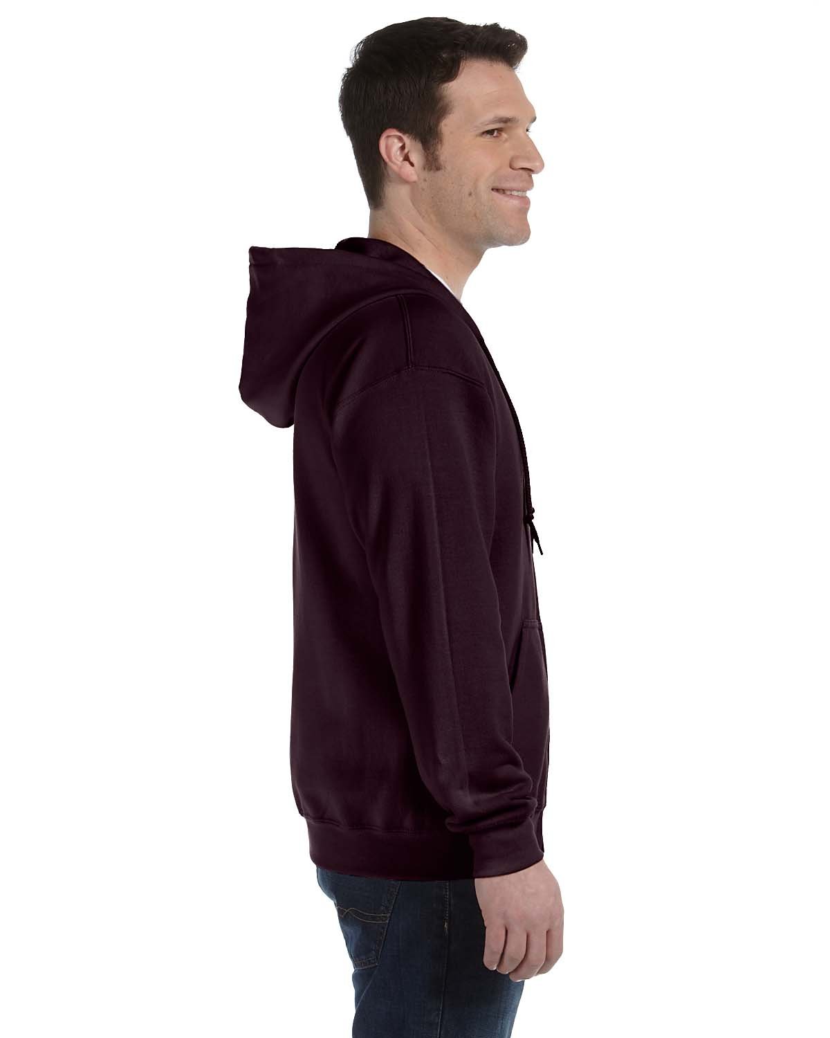 Gildan Heavy Blend 8 oz. 50/50 Full Zip Hoodie Sweatshirt - Dark Chocolate, XL (Pack of 12) | Comfortable Men's & Women's Pullover for Casual Wear, Workout & Outdoor Activities