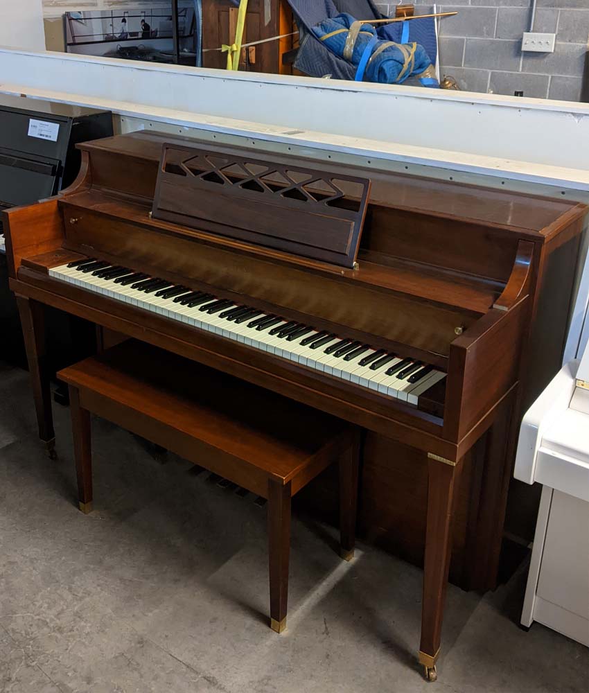Vintage 1967 Kawai 41 Console Piano in Satin Walnut Finish | Serial Number 281540 | Used Piano for Sale | Perfect for Home, Studio & Music Education