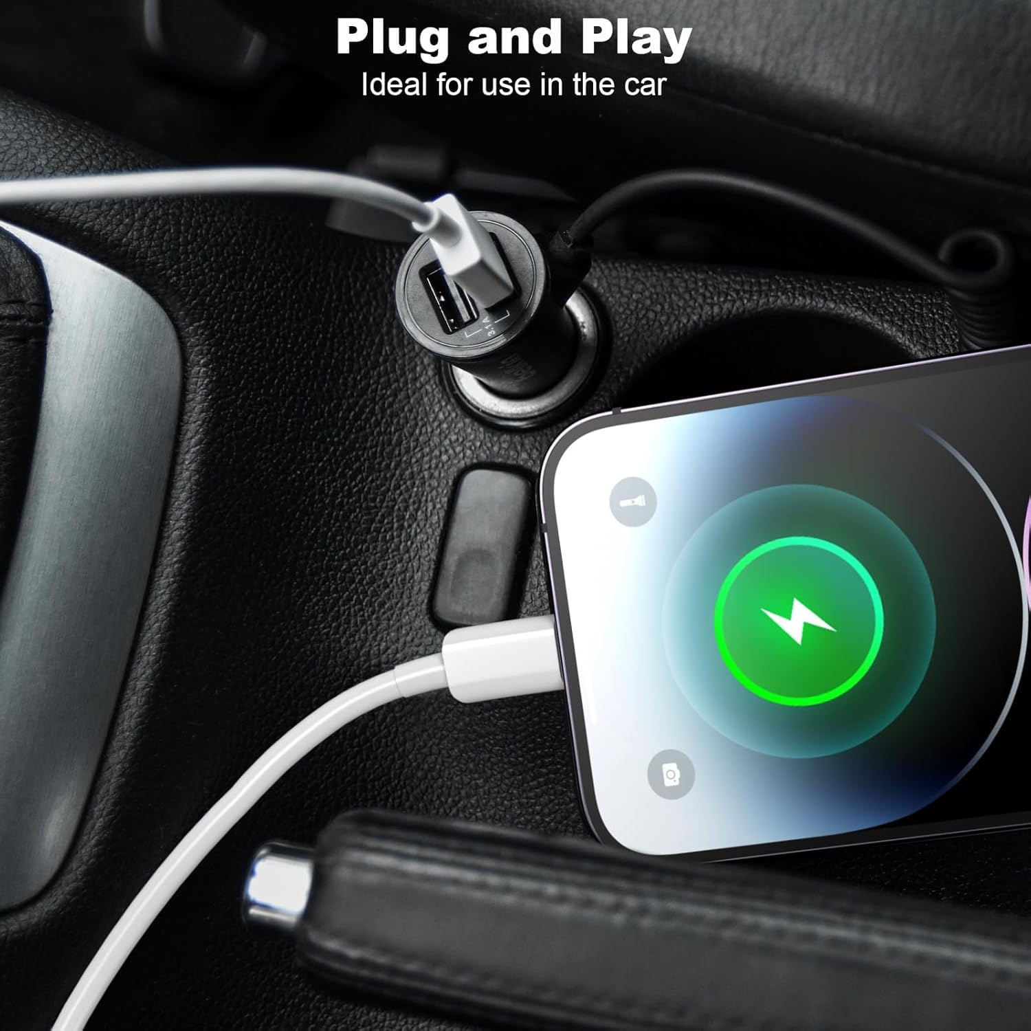 iPhone 16E CarPlay Cable - USB A to USB C Charging Cord for iPhone 16E/SE4/15/16 Series & iPad 10th/Pro/Air/Mini - 3.3ft Fast Charging Cable for Car, Home & Office Use