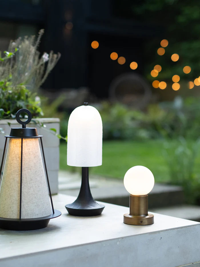 Ember Charred Wood Rechargeable Table Lamp - Modern USB Desk Light for Bedroom, Office & Living Room Decor - Stylish Ambient Lighting for Home & Workspace
