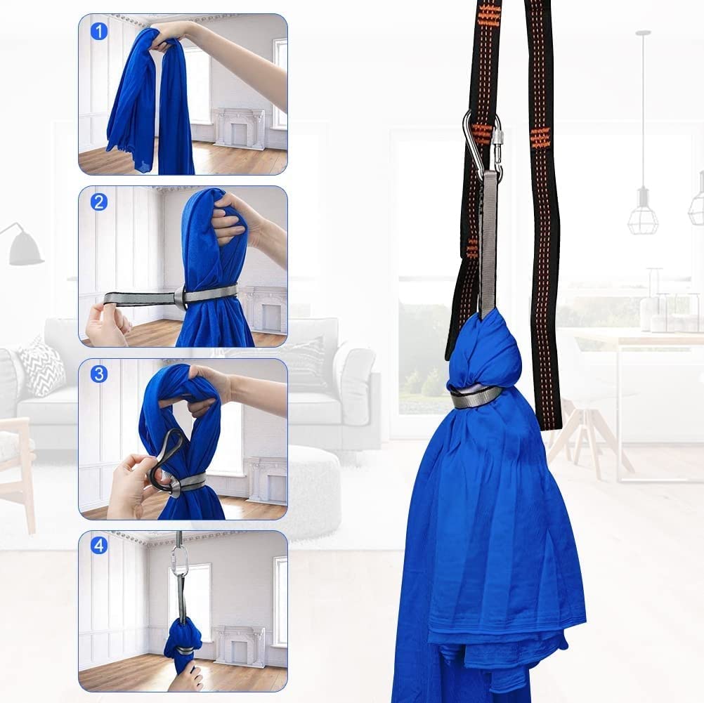 Therapeutic Sensory Swing for Adults & Kids - Indoor/Outdoor Aerial Yoga Hammock with Calming Effect, Ideal for Special Needs, Relaxation & Stress Relief - Perfect for Home, Therapy Rooms & Play Areas