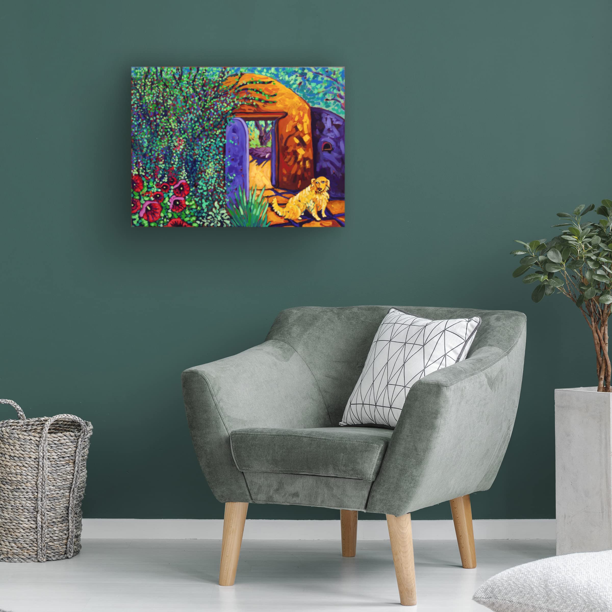 Trademark Fine Art 'The Long Wait' Canvas Wall Art by Cathy Carey - Stunning Hand-Painted Reproduction for Living Room, Bedroom & Office Decor