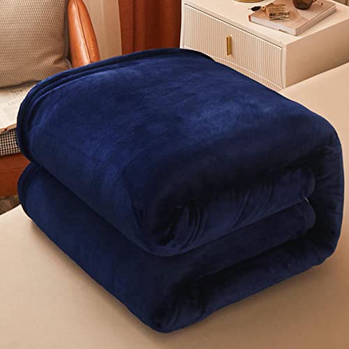 Premium Double-Sided Fleece Blanket - Ultra Soft Fluffy Warm Cozy Bed Blanket for All Seasons | Lightweight Plush Throw for Sofa, Travel & Home Use | 150x200cm (59