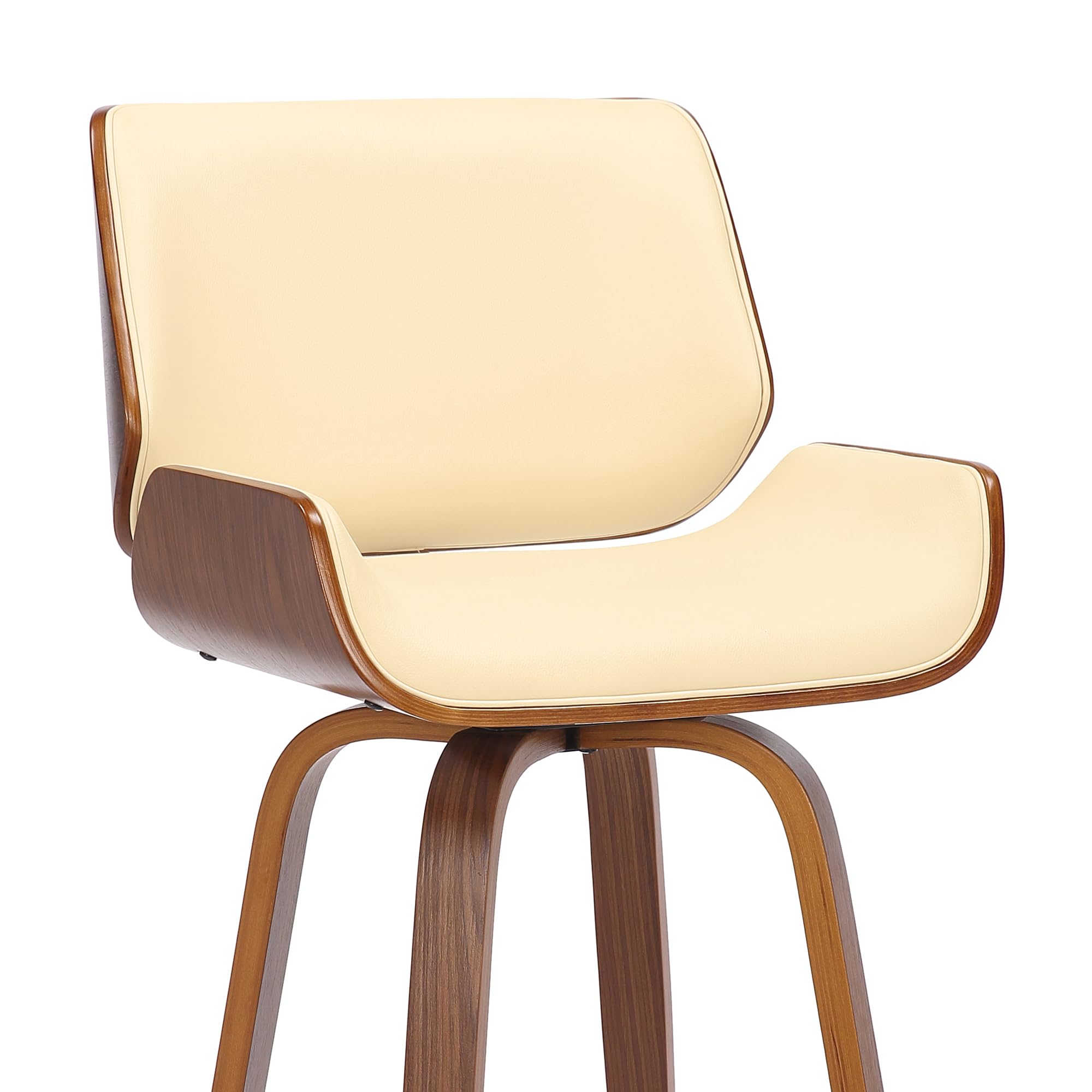 Armen Living Tyler Mid Century Modern Swivel Bar Stool - 30