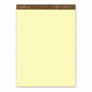 Premium Gold Fiber Legal Pads - Narrow Ruled Canary Yellow Writing Paper, 50 Sheets per Pad, 12 Pads per Pack (1 Dozen) - Ideal for Office, School, Note Taking & Professional Documentation