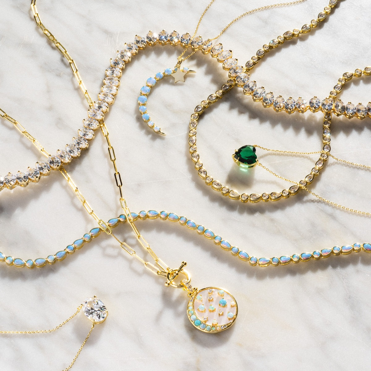 Blue Opal Necklace – Elegant Handmade Jewelry for Women | Perfect for Weddings, Parties & Everyday Wear