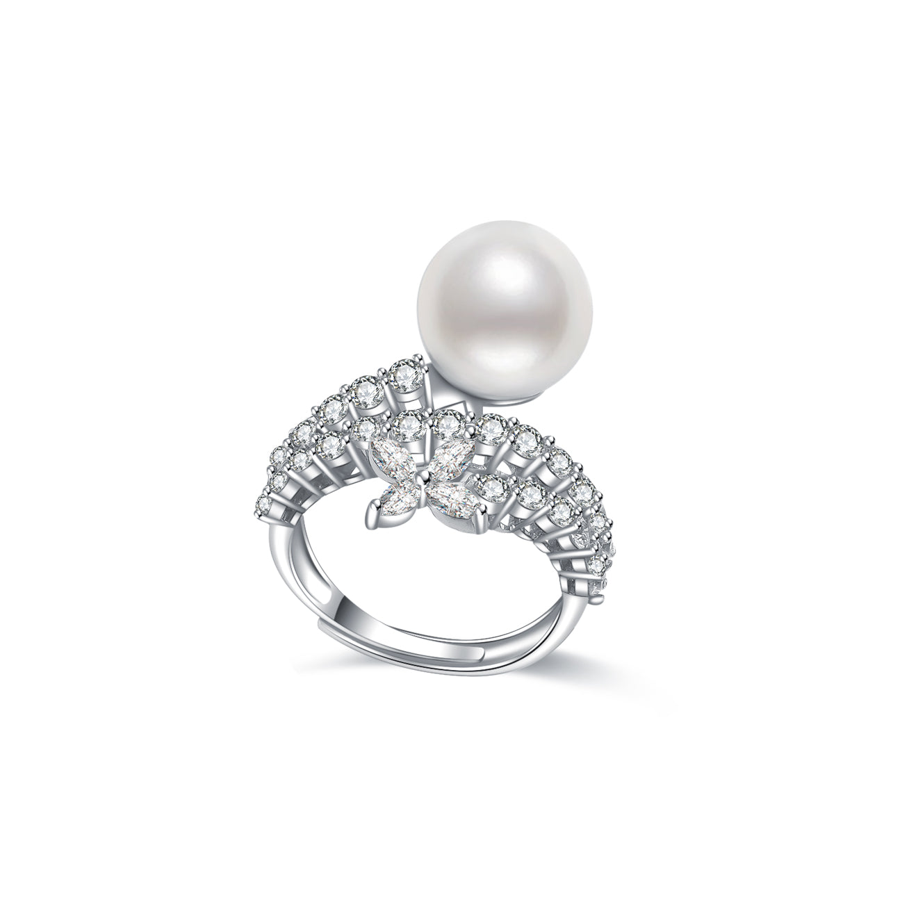 18K Solid Gold Edison Pearl Ring KR00006 - Elegant & Timeless Jewelry for Women, Perfect for Weddings, Anniversaries & Special Occasions