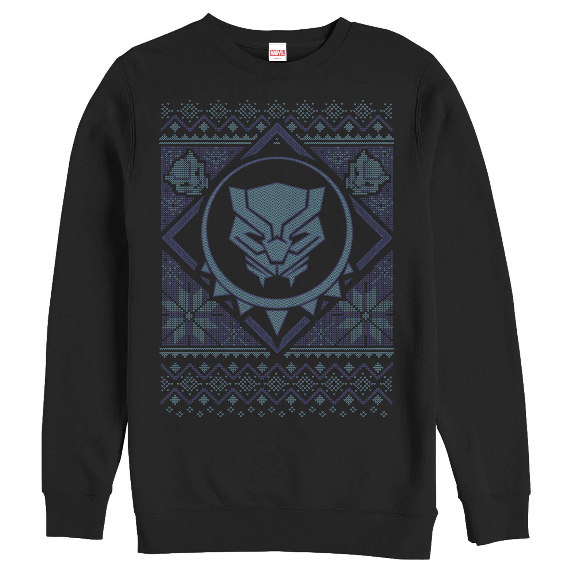 Marvel Black Panther Ugly Christmas Sweatshirt for Men | Superhero Holiday Pullover | Perfect for Christmas Parties & Cosplay