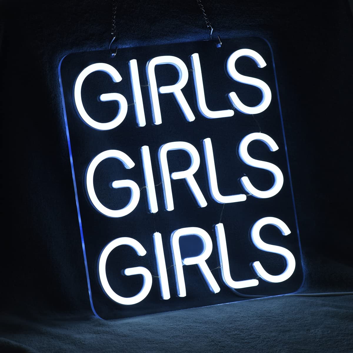 Custom LED Neon Beer Bar Sign for Girls - Dimmable Wall Decor for Bedroom, Office, Hotel, Pub & Man Cave - White Art Neon Light for Home & Commercial Spaces - Perfect for Parties, Game Rooms & Themed Decor