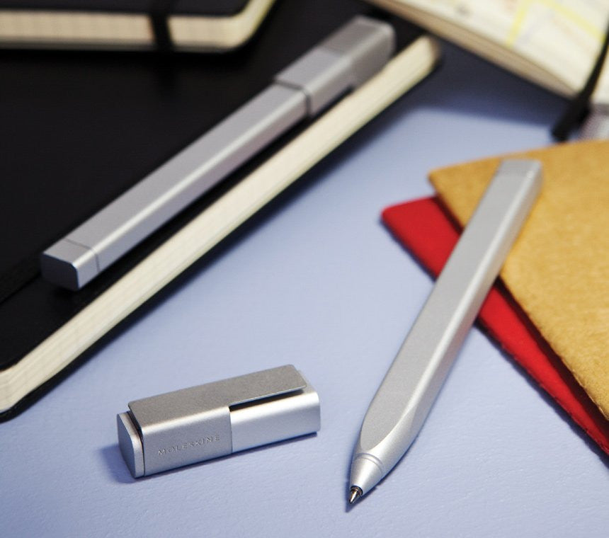 Premium Moleskine Metal Rollerball Pen 0.5mm - Smooth Writing Fine Point Refillable Pen for Journaling, Note Taking & Office Use