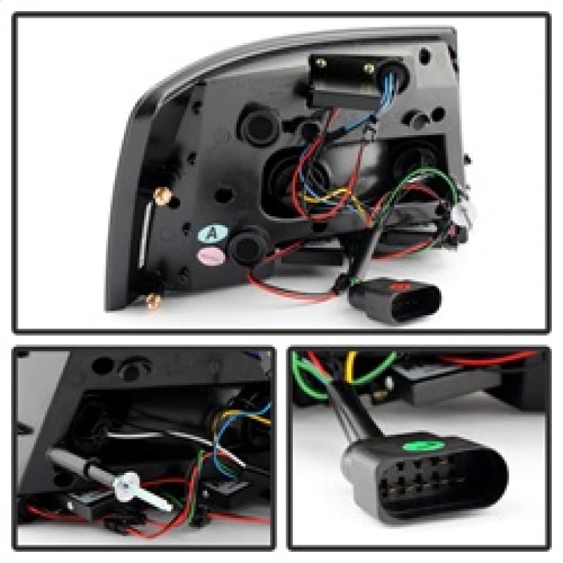 Spyder Auto 5079602 LED Tail Lights Black/Clear - High-Performance Brake Lights for Trucks, SUVs & Cars
