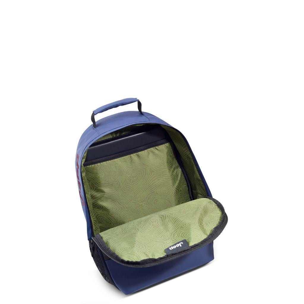Jeep Duel Material 15.6 Inch Laptop Backpack - Water-Resistant Navy Blue Computer Bag for Work, School & Travel