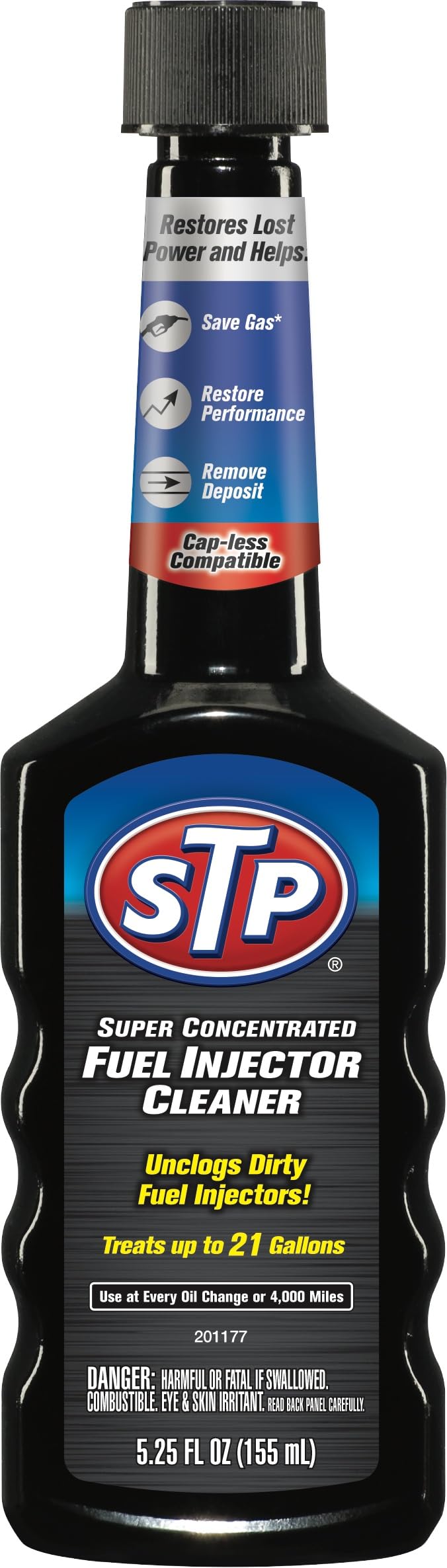 STP Super Concentrated Fuel Injector Cleaner - 5.25 Fl Oz (Pack of 12) | Improves Engine Performance & Gas Mileage | For Cars, Trucks & SUVs