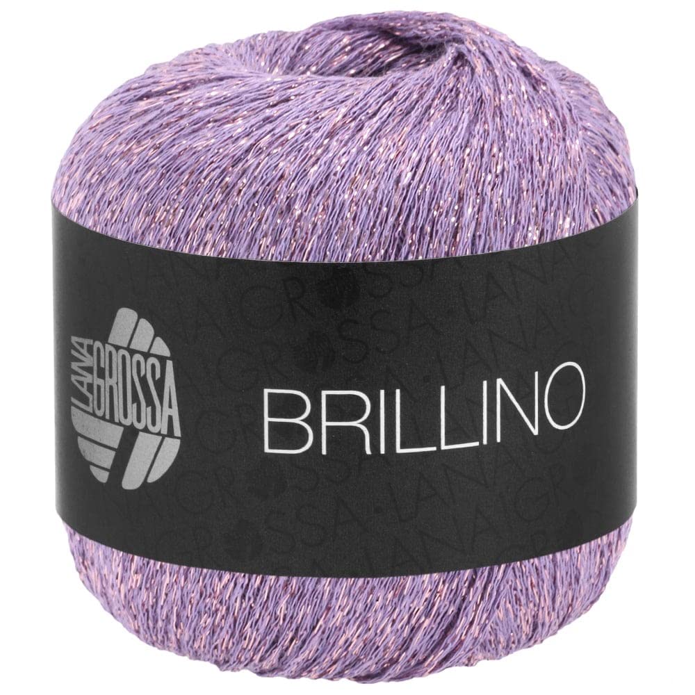 Lana Grossa Brillino 8 Pink Yarn - Soft Knitting Wool for Sweaters, Scarves & Baby Clothes - Premium Handmade Crochet & Crafting Supplies for DIY Projects