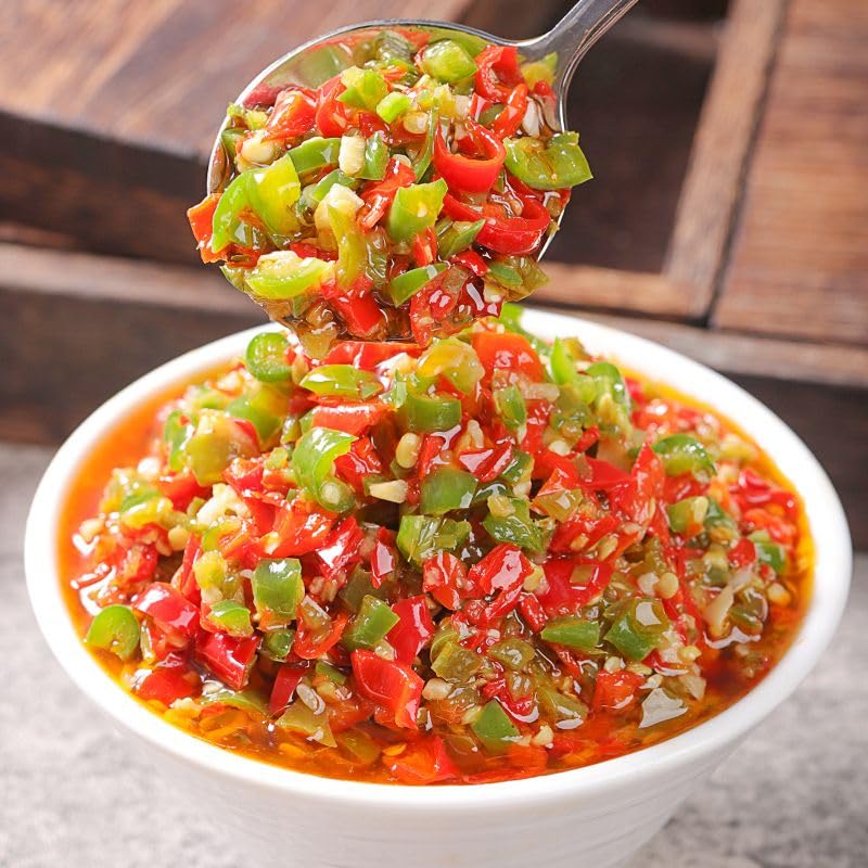 Hunan Specialty Spicy Garlic Chili Sauce (280G/Can) - Authentic Chinese Hot Sauce for Noodles, Stir-Fry & Seasoning | Spicy Crisp Chili Pepper Sauce for Instant Meals & Cooking