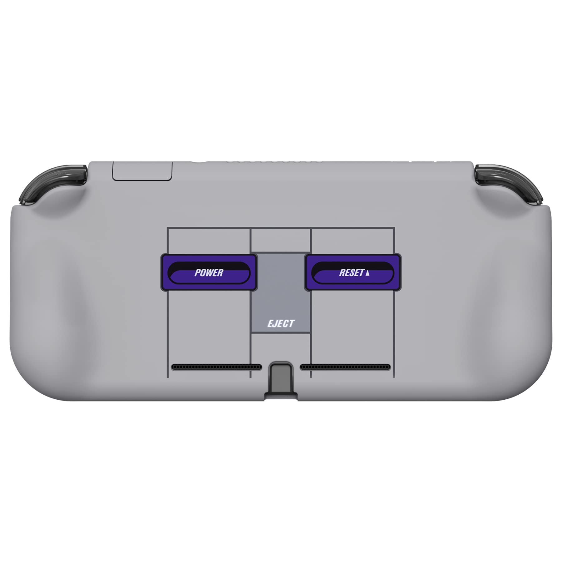 PlayVital ZealProtect Protective Case for Nintendo Switch Lite - Hard Shell Ergonomic Grip Cover with Screen Protector, Thumb Grip Caps & Button Caps (Classic SNES Style) | Perfect for Gaming On-The-Go, Travel Protection & Enhanced Gameplay Comfort
