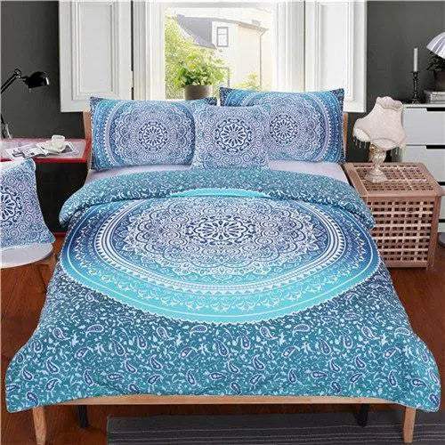 Luxury 100% Cotton Pandawa Beach Themed Bedding Set - Queen Size, Soft & Breathable for Ultimate Comfort - Perfect for Coastal, Beach House, or Vacation Home Decor