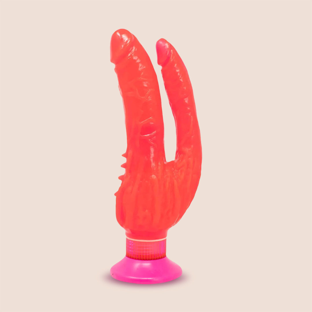 Double Penetrator Adult Toy with Strong Suction Cup Base | Realistic Design for Couples & Solo Play | Enhance Intimacy & Spice Up Your Bedroom Fun
