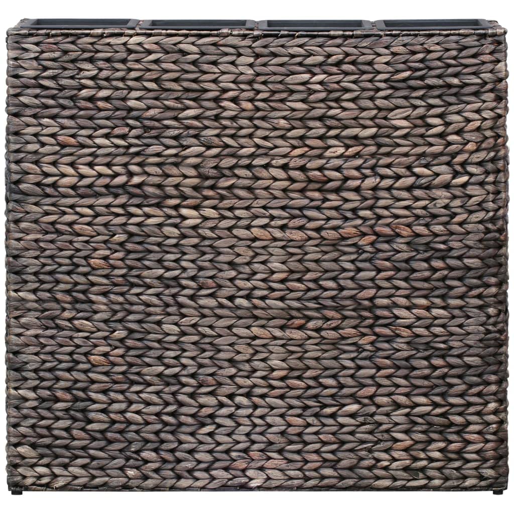 Eco-Friendly Water Hyacinth Raised Garden Bed with 4 Removable Pots - Versatile Indoor Planting Solution for Herbs, Flowers & Small Plants - Perfect for Home, Apartment & Office Decor