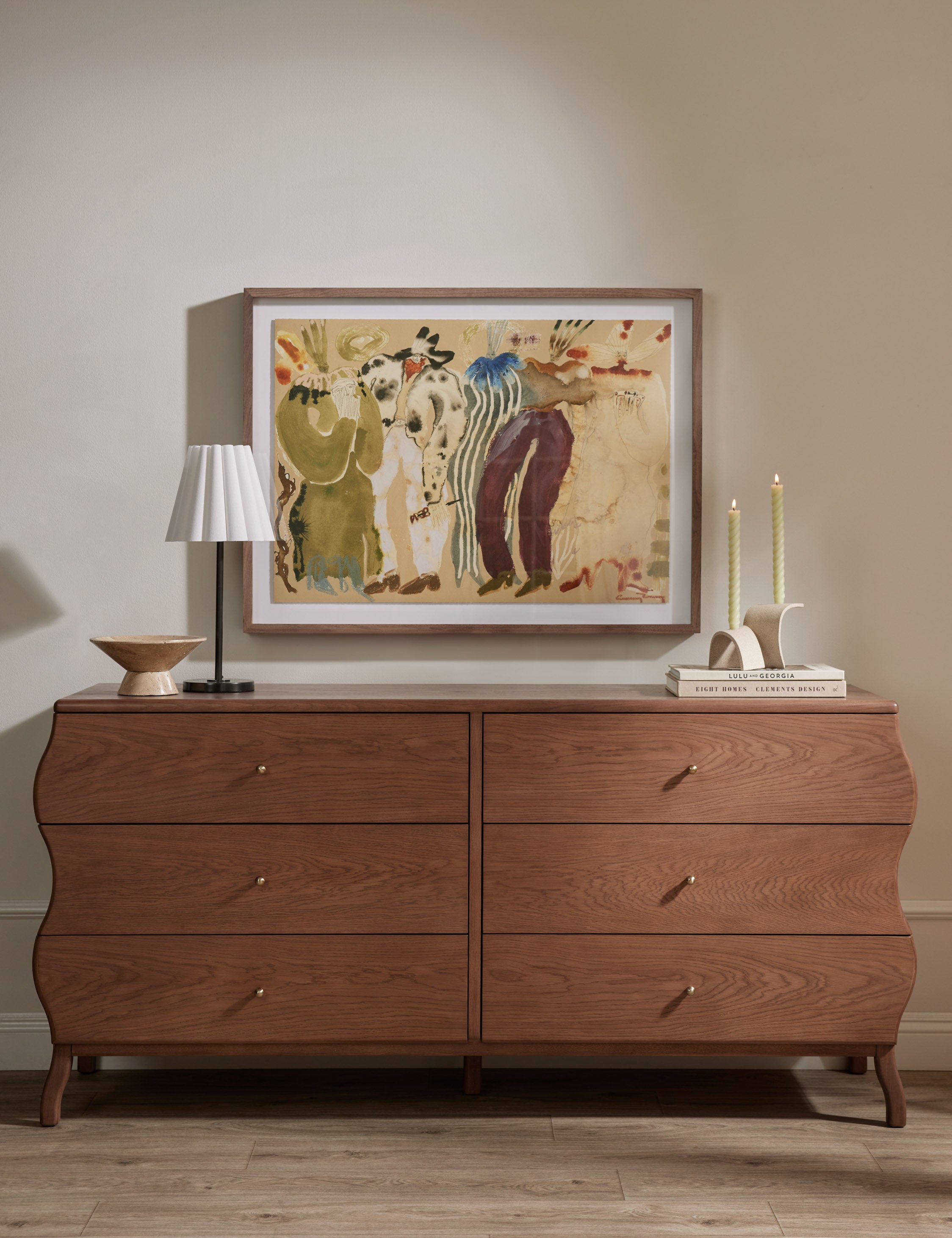 Lasya 6 Drawer Dresser - Modern Wooden Chest of Drawers for Bedroom Storage & Organization - Perfect for Clothes, Accessories, and Home Decor